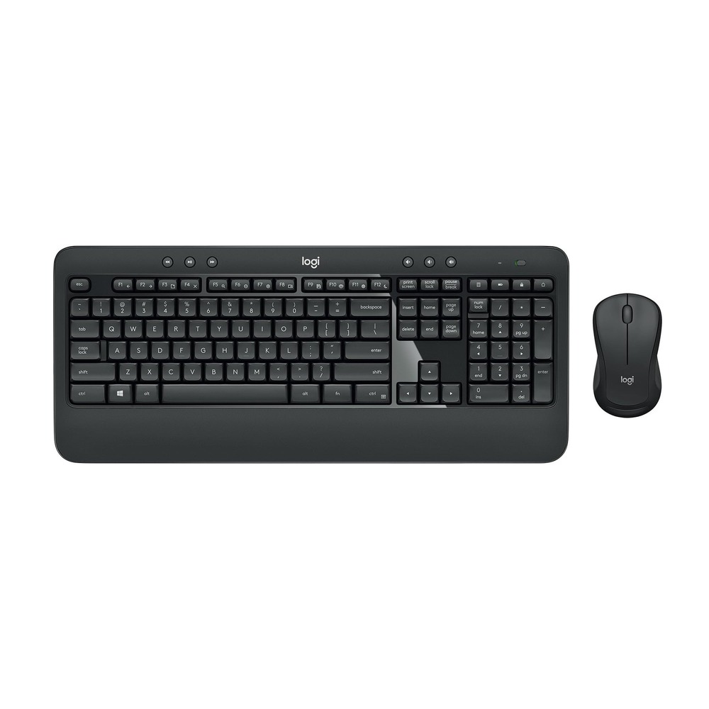 Logitech MK540 Advanced Wireless Keyboard Mouse Combo Full Size Spill Resistant
